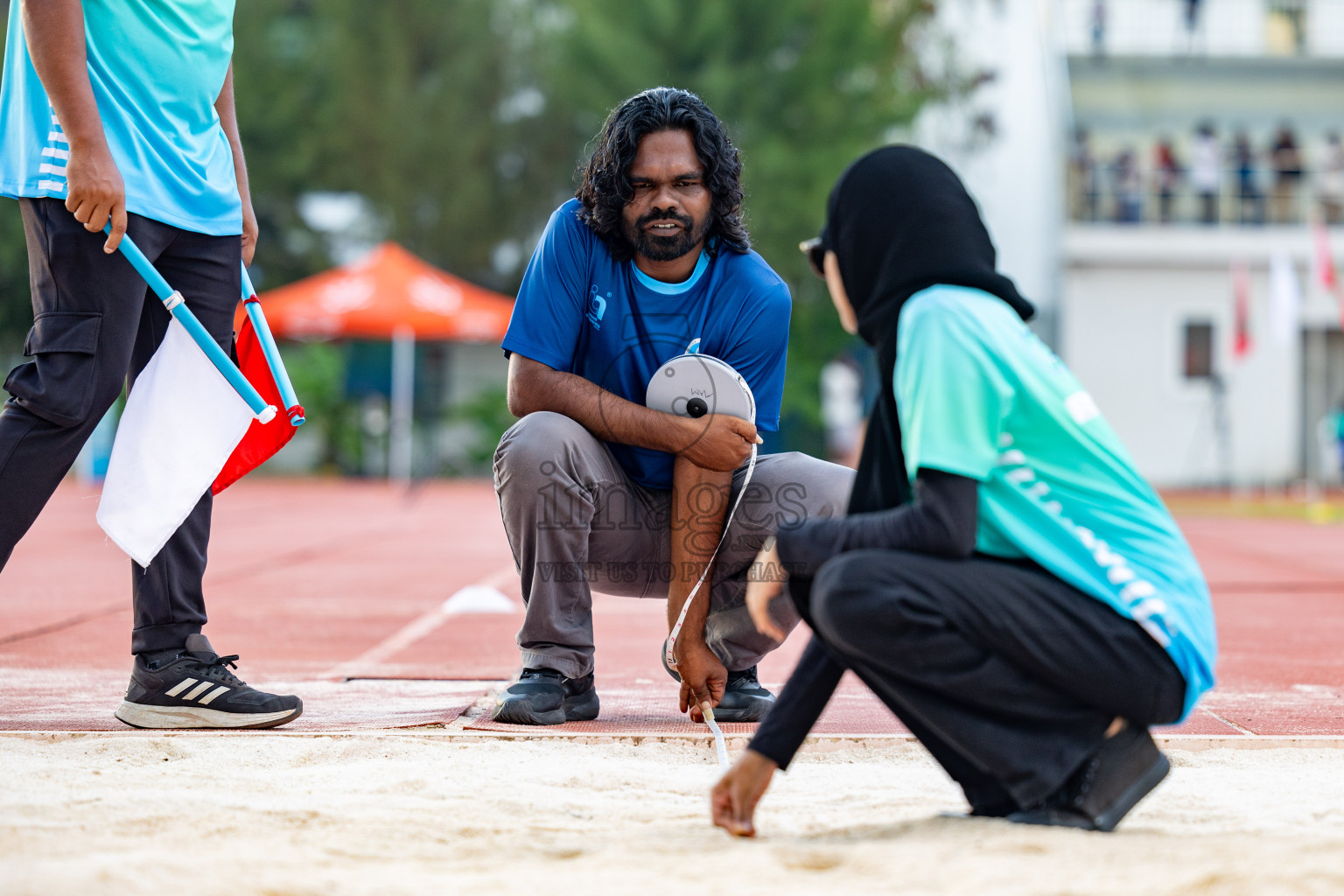 Day 1 of MWSC Interschool Athletics Championships 2024 held in Hulhumale Running Track, Hulhumale, Maldives on Saturday, 9th November 2024. 
Photos by: Hassan Simah / Images.mv