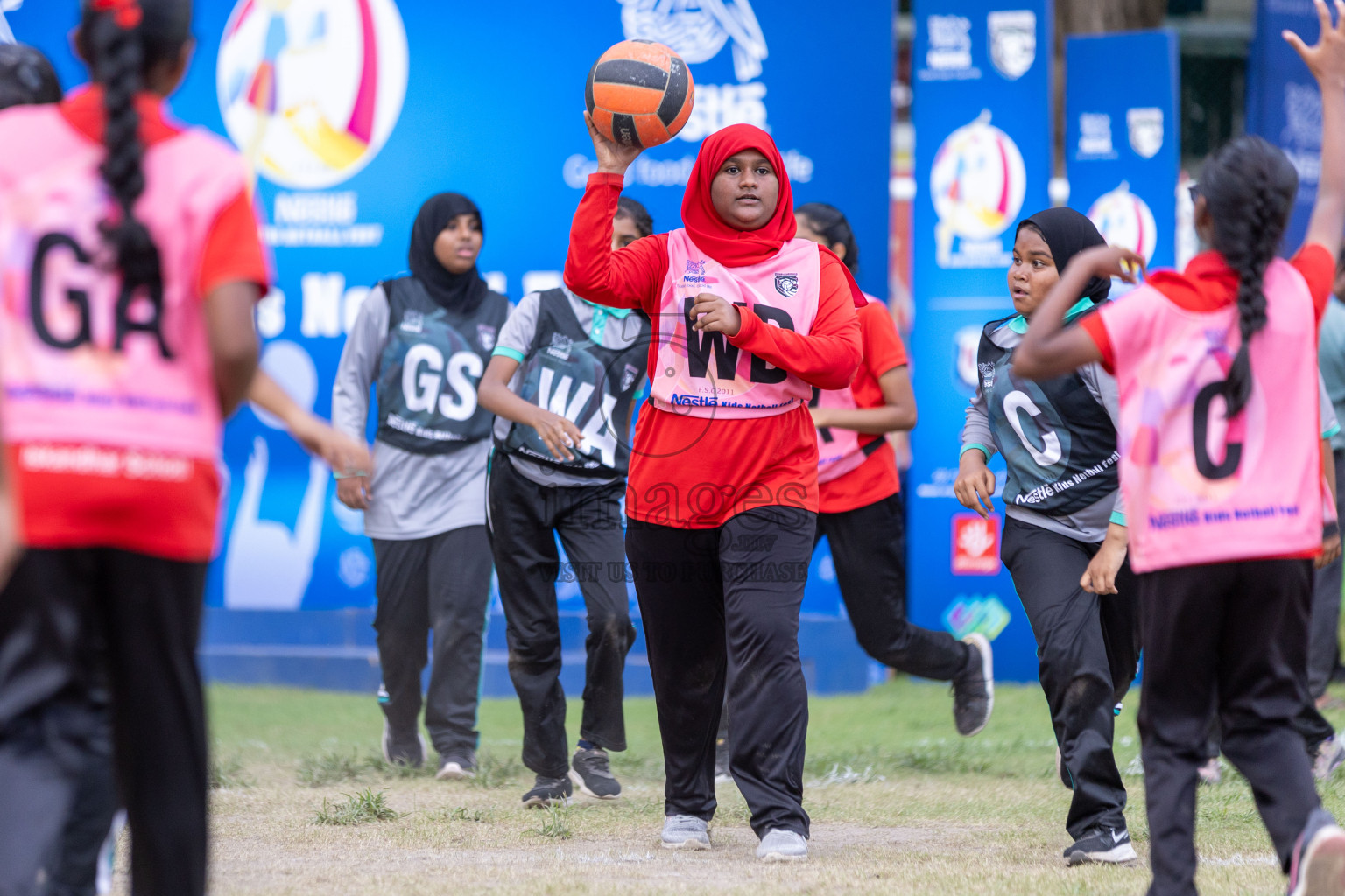 Day 3 of Nestle' Kids Netball Fiesta 2023 held in Henveyru Stadium, Male', Maldives on Saturday, 2nd December 2023. Photos by Nausham Waheed / Images.mv