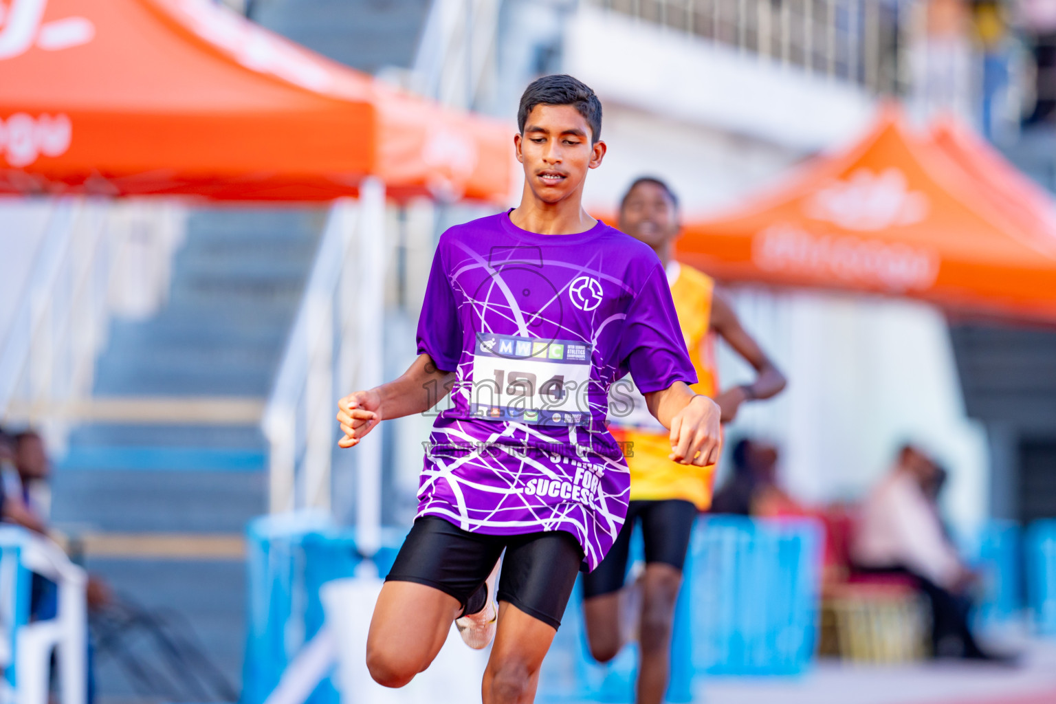 Day 4 of MWSC Interschool Athletics Championships 2024 held in Hulhumale Running Track, Hulhumale, Maldives on Tuesday, 12th November 2024. Photos by: Nausham Waheed / Images.mv