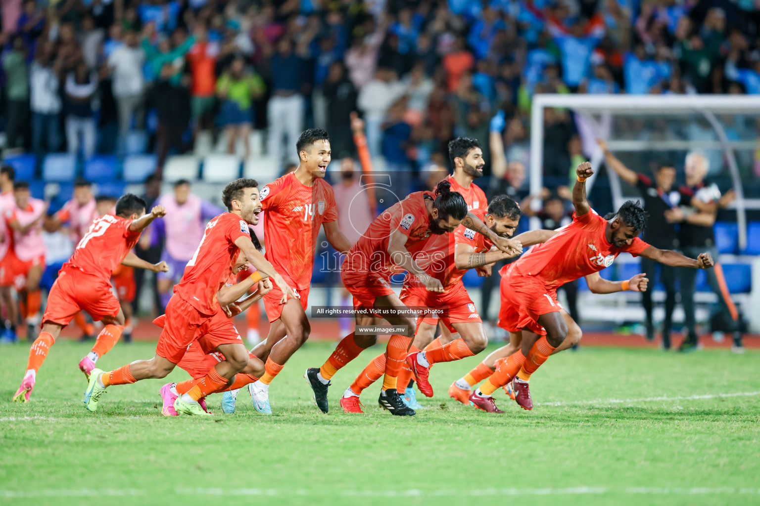 Kuwait vs India in the Final of SAFF Championship 2023 held in Sree Kanteerava Stadium, Bengaluru, India, on Tuesday, 4th July 2023. Photos: Nausham Waheed / images.mv