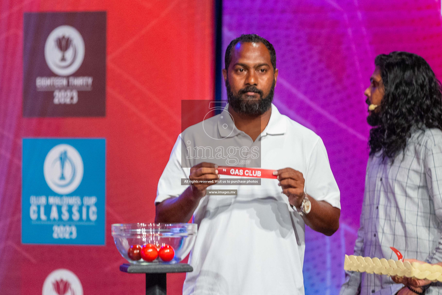 Draw ceremony of Club Maldives 2023 was held on Thursday, 6th July 2023 at PSM Studio in Male', Maldives.  Photos: Ismail Thoriq / images.mv