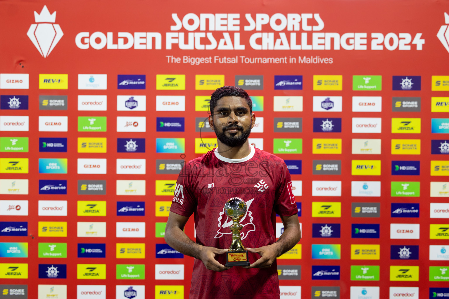 K. Maafushi vs K. Kaashidhoo in Day 28 of Golden Futsal Challenge 2024 was held on Sunday , 11th February 2024 in Hulhumale', Maldives Photos: Mohamed Mahfooz Moosa / images.mv