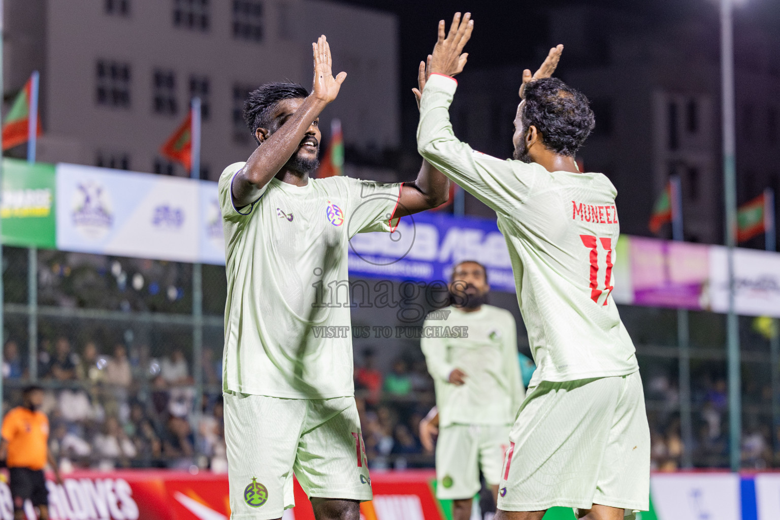RRC vs Customs RC in Day 7 of Club Maldives Cup 2025 was held in Rehendhi Futsal Ground, Hulhumale', Maldives on Tuesday, 7 October 2025. 
Photos: Hassan Simah / images.mv