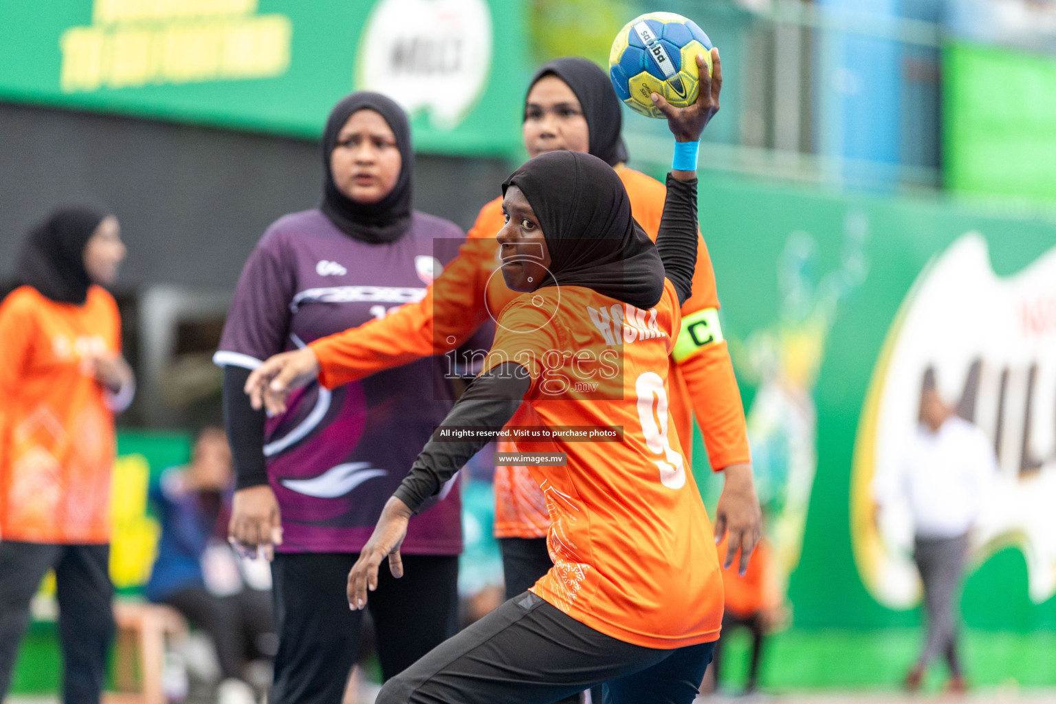 Day 5 of 7th Inter-Office/Company Handball Tournament 2023, held in Handball ground, Male', Maldives on Tuesday, 19th September 2023 Photos: Nausham Waheed/ Images.mv