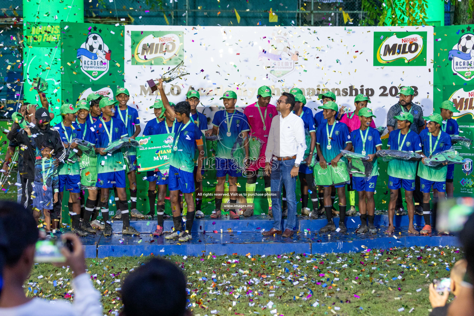 Day 2 of MILO Academy Championship 2023 (u14) was held in Henveyru Stadium Male', Maldives on 4th November 2023. Photos: Nausham Waheed / images.mv