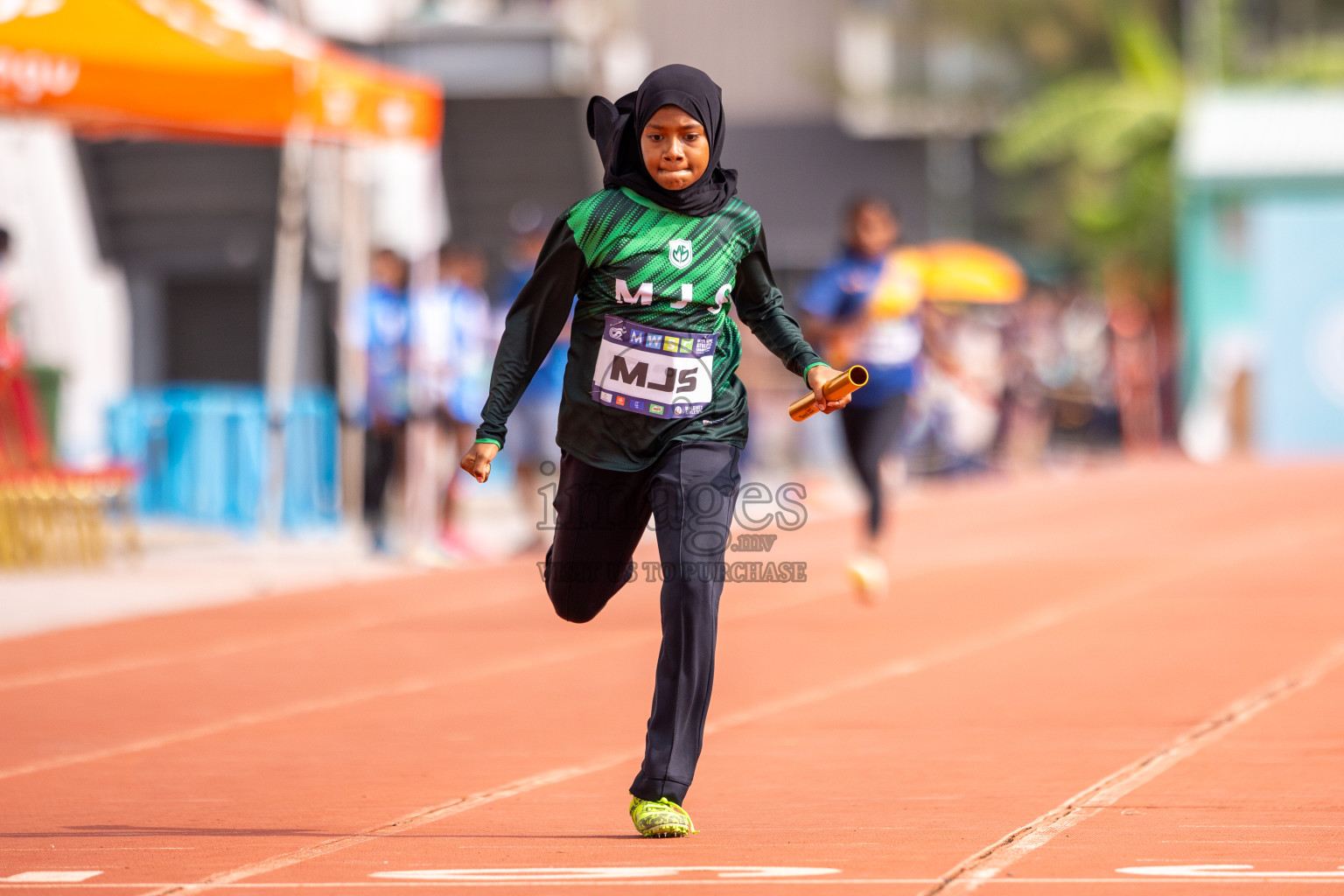 Day 5 of MWSC Interschool Athletics Championships 2024 held in Hulhumale Running Track, Hulhumale, Maldives on Wednesday, 13th November 2024. Photos by: Raif Yoosuf / Images.mv