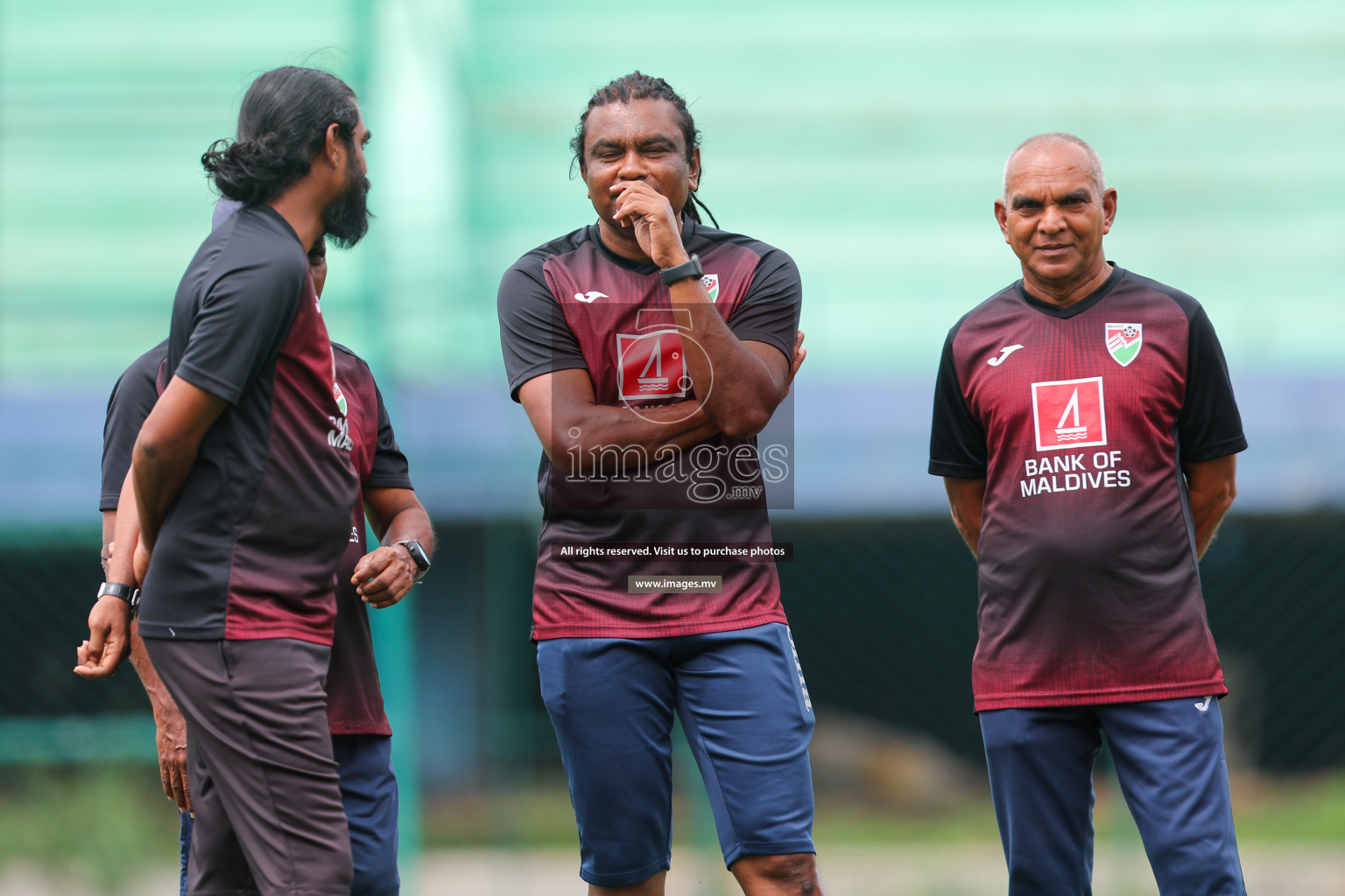 Maldives Practice Sessions on 26 June 2023 before their match in Bangabandhu SAFF Championship 2023 held in Bengaluru Football Ground