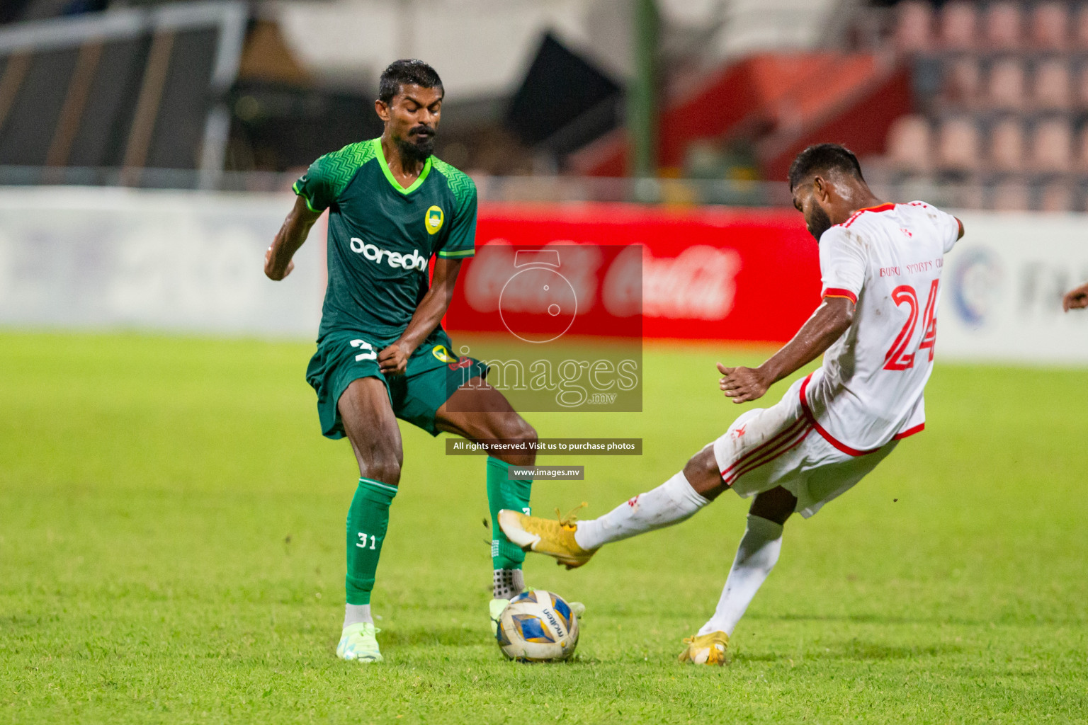 Maziya Sports & Recreation vs Buru Sports Club in President's Cup 2023, held on 20 April 2023 in National Football Stadium, Male', Maldives Photos: Hassan Simah, Mohamed Mahfooz