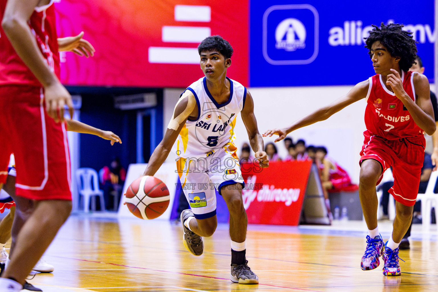 Maldives vs SriLanka in Day 1 of Under 16 Asian Cup SABA Qualifiers 2025 was held in Social Center, Male', Maldives on 12th June 2025. Photos: Nausham Waheed / images.mv