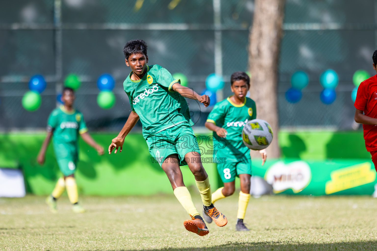 Day 4 of MILO Academy Championship 2024 (U-14) was held in Henveyru Stadium, Male', Maldives on Sunday, 3rd November 2024. Photos: Ismail Thoriq / Images.mv