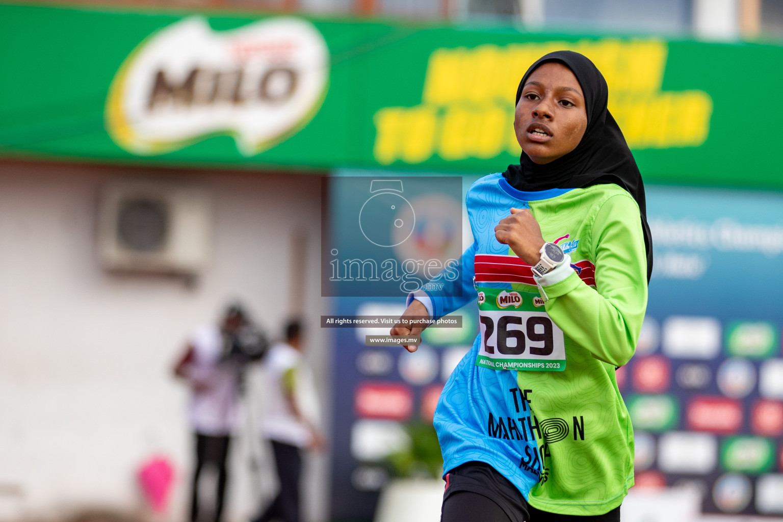 Day 2 of National Athletics Championship 2023 was held in Ekuveni Track at Male', Maldives on Friday, 24th November 2023. Photos: Hassan Simah / images.mv