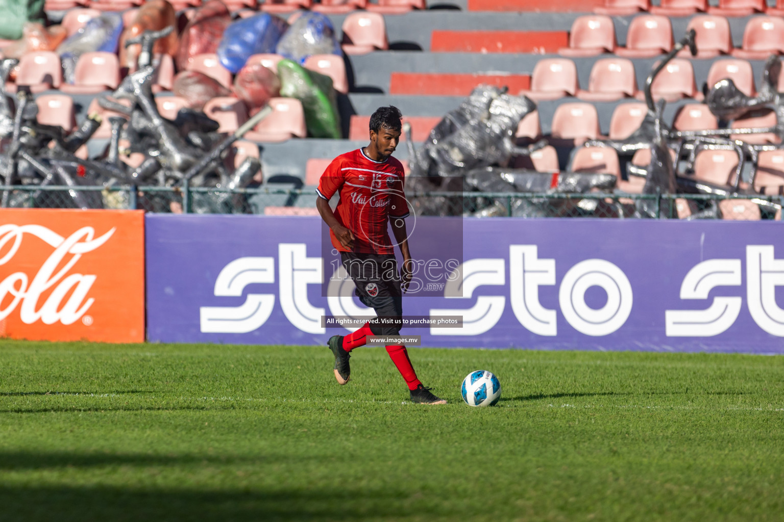 Biss Buru Sports vs JJ Sports Club  in 2nd Division 2022 on 14th July 2022, held in National Football Stadium, Male', Maldives Photos: Hassan Simah / Images.mv