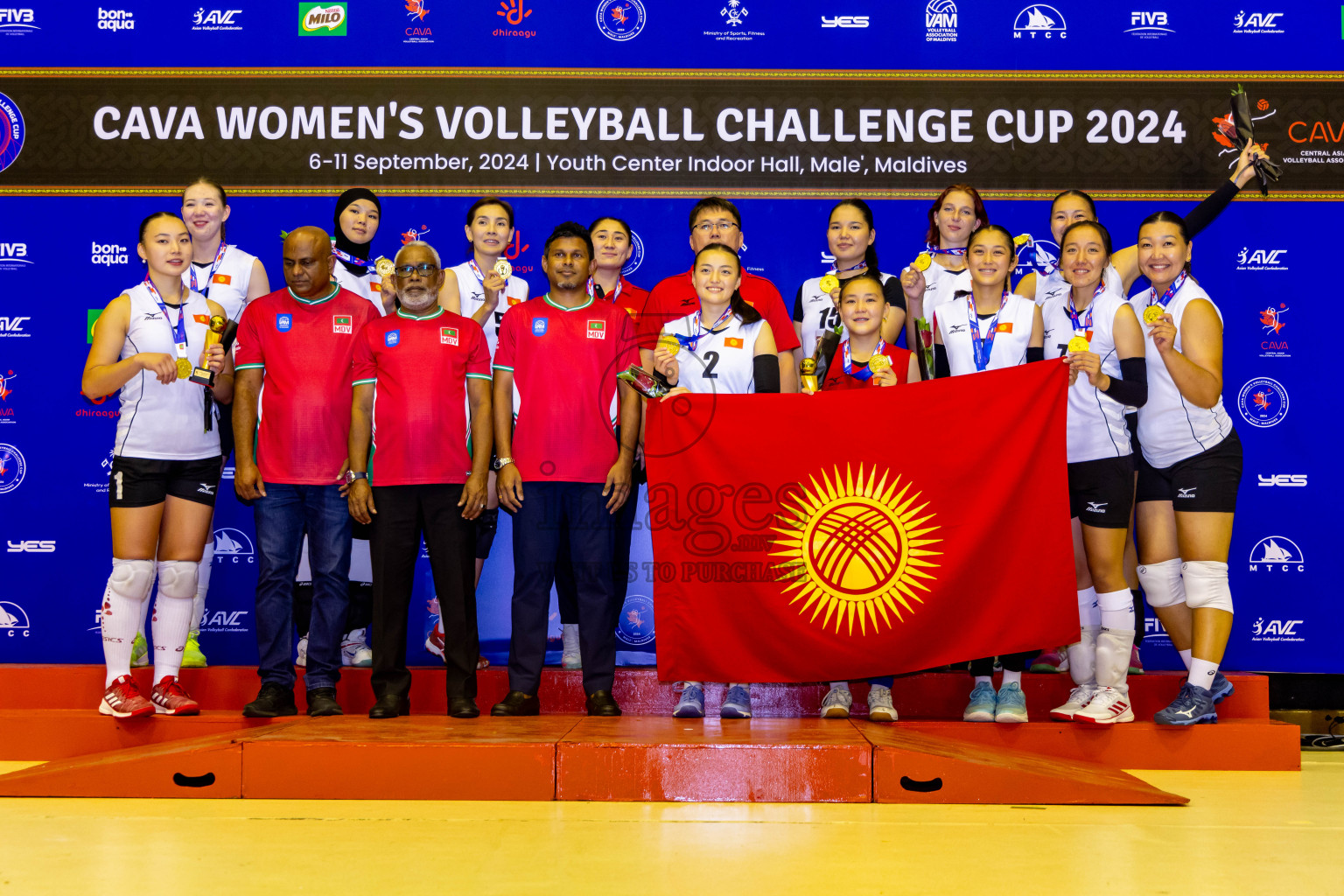 Final of CAVA Woman's Volleyball Challenge Cup 2024 was held in Social Center, Male', Maldives on Wednesday, 11th September 2024. Photos: Nausham Waheed / images.mv