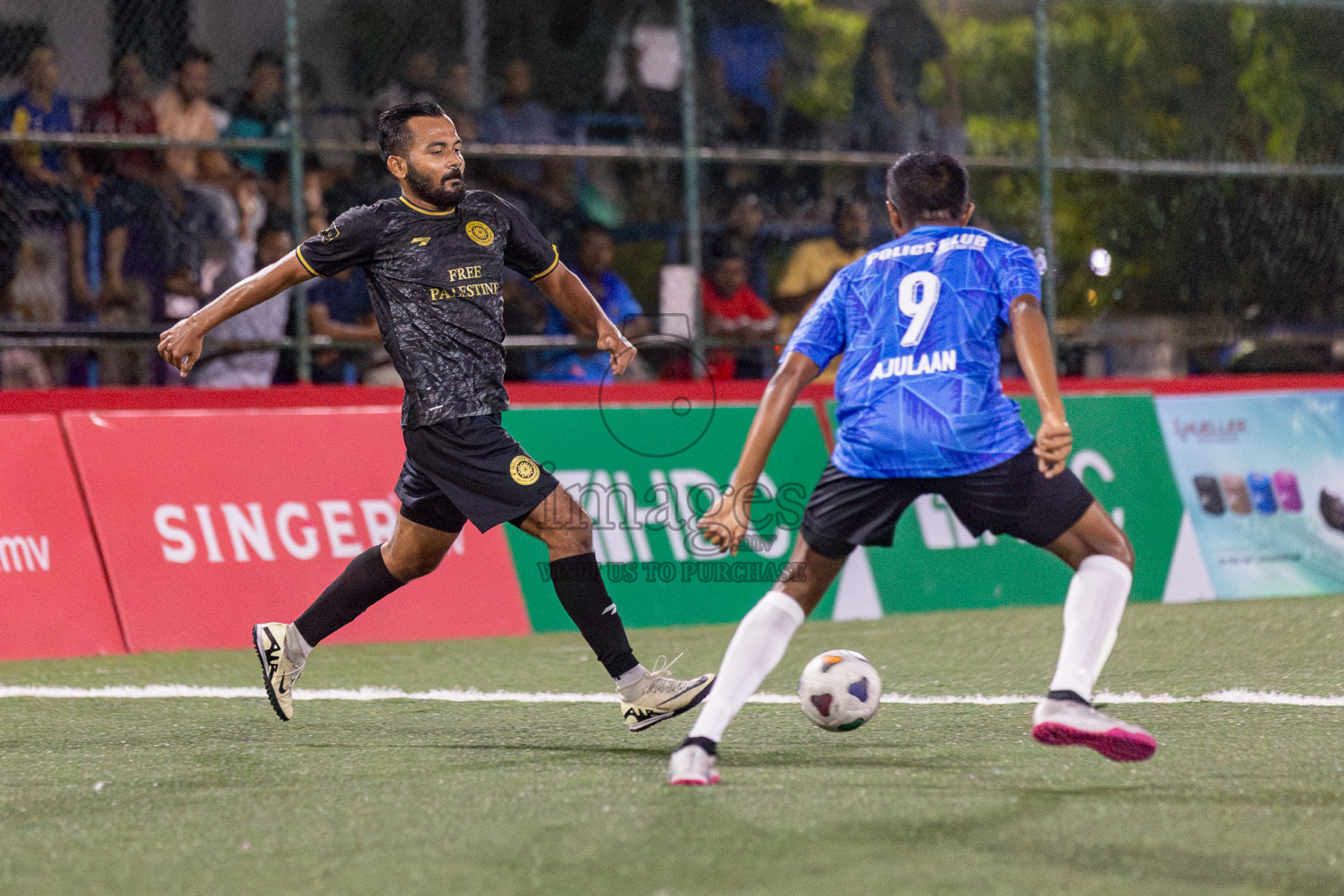 Prison Club vs Police Club in Club Maldives Cup 2024 held in Rehendi Futsal Ground, Hulhumale', Maldives on Saturday, 28th September 2024. Photos: Hassan Simah / images.mv