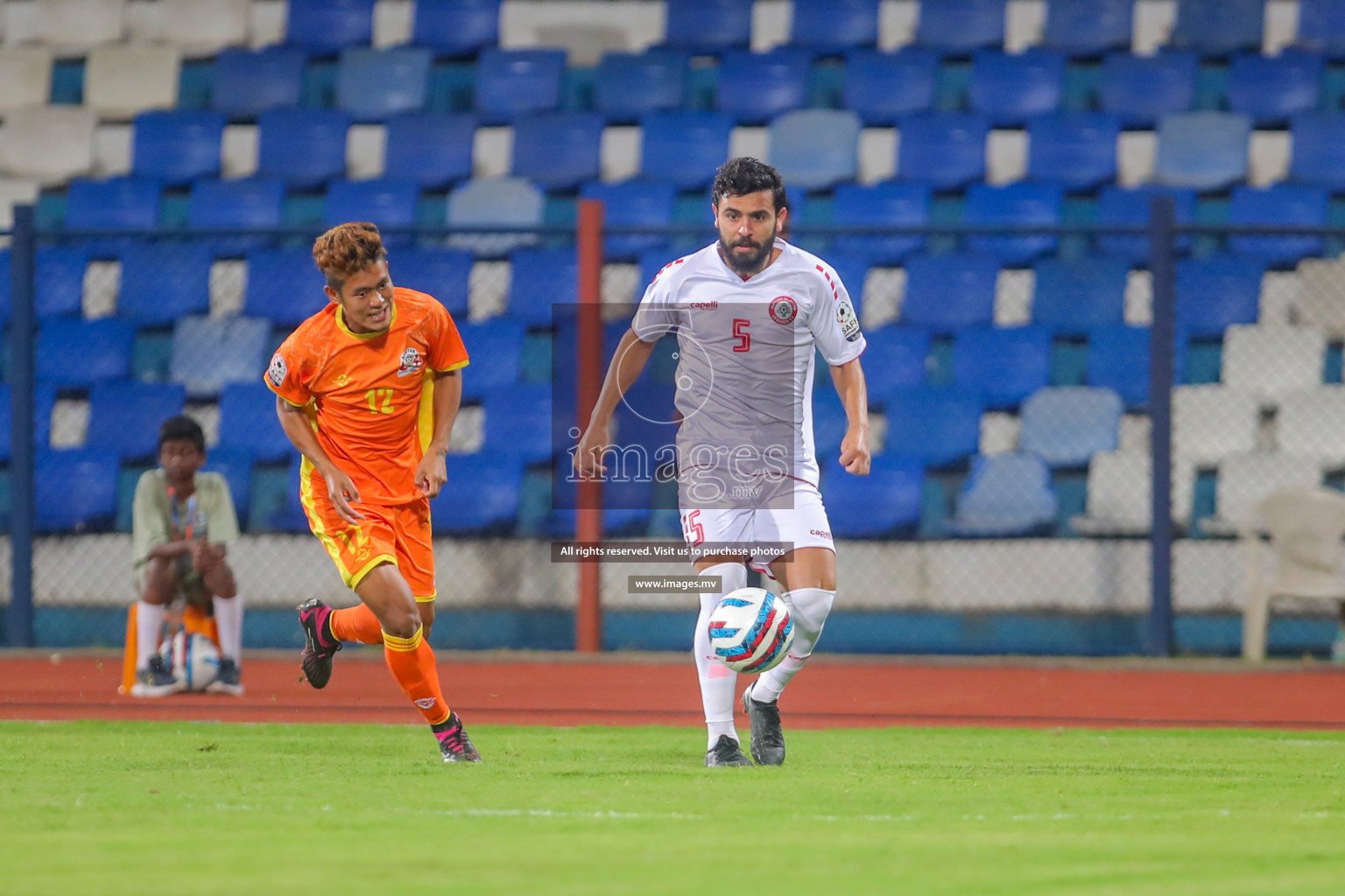 Bhutan vs Lebanon in SAFF Championship 2023 held in Sree Kanteerava Stadium, Bengaluru, India, on Sunday, 25th June 2023. Photos: Nausham Waheed, Hassan Simah / images.mv