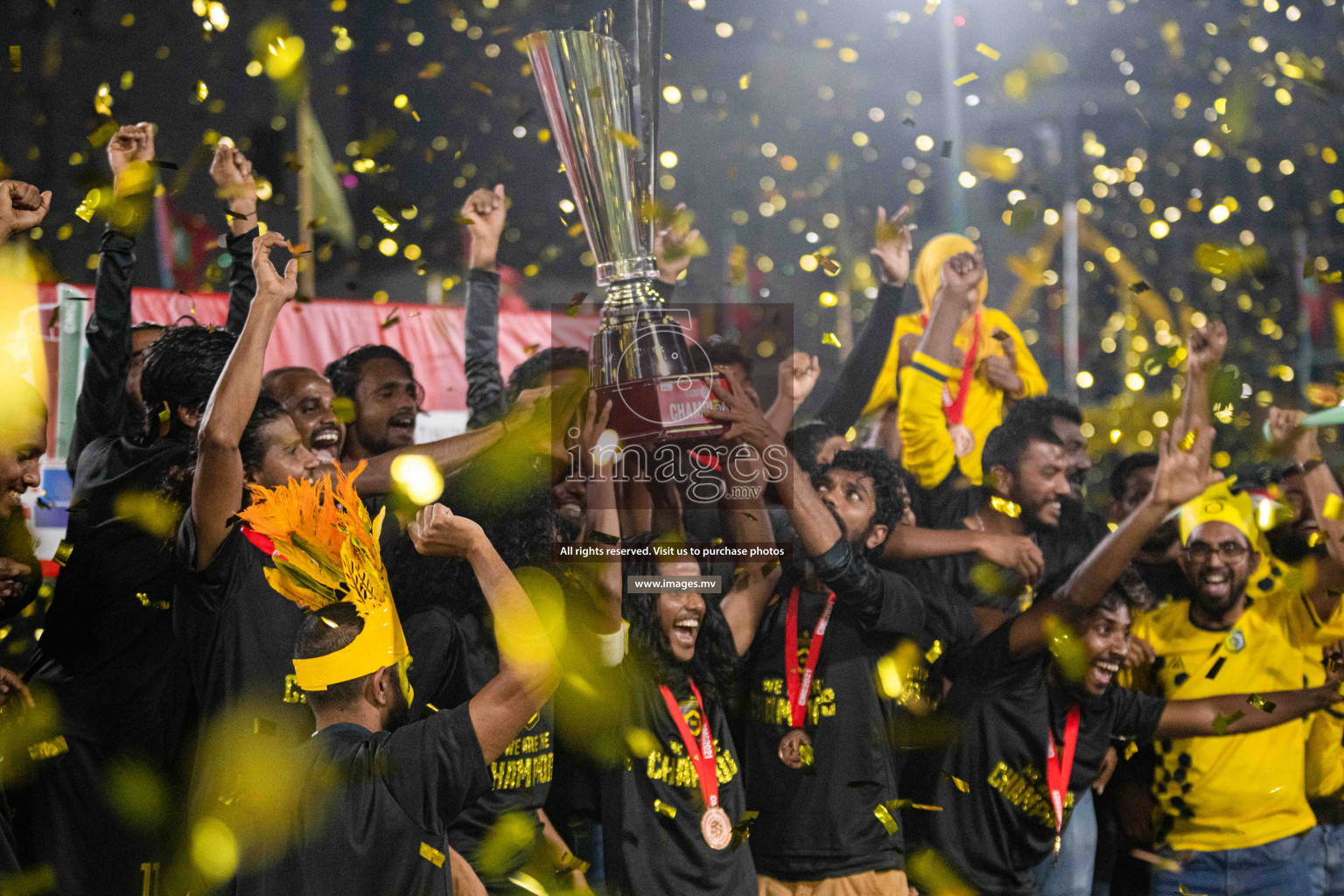 RRC Vs FSM in the Semi Finals of Club Maldives 2021 held in Hulhumale, Maldives on 19 December 2021. Photos: Shuu Abdul Sattar / images.mv