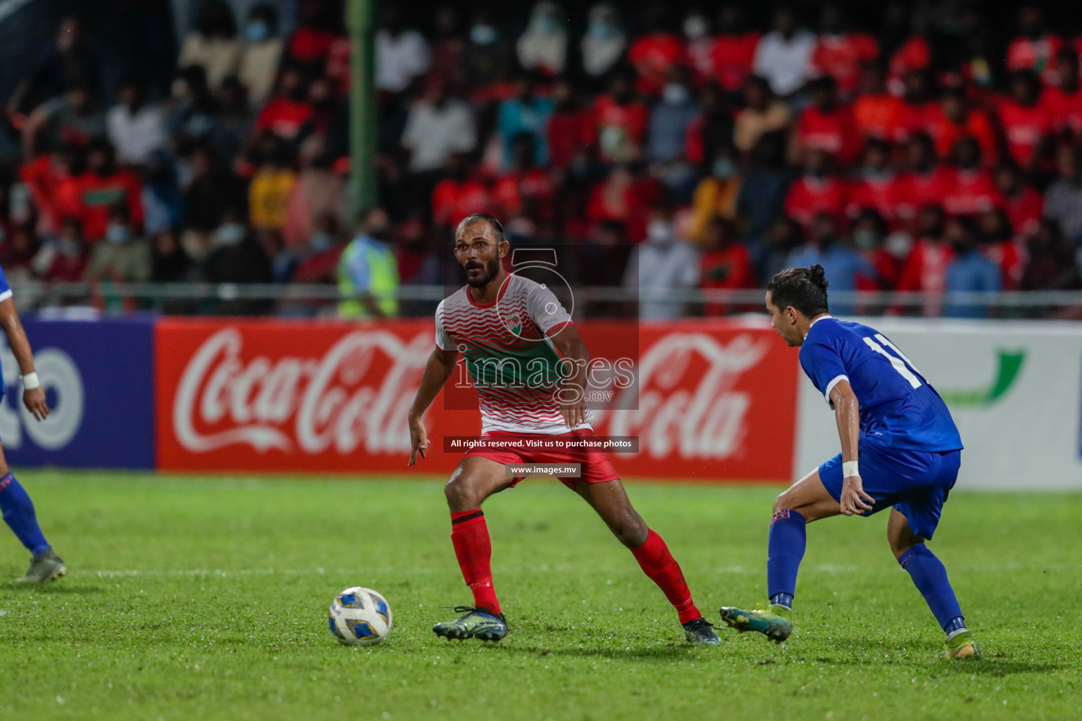 Maldives vs Nepal in SAFF Championship 2021 held on 1st October 2021 in Galolhu National Stadium, Male', Maldives