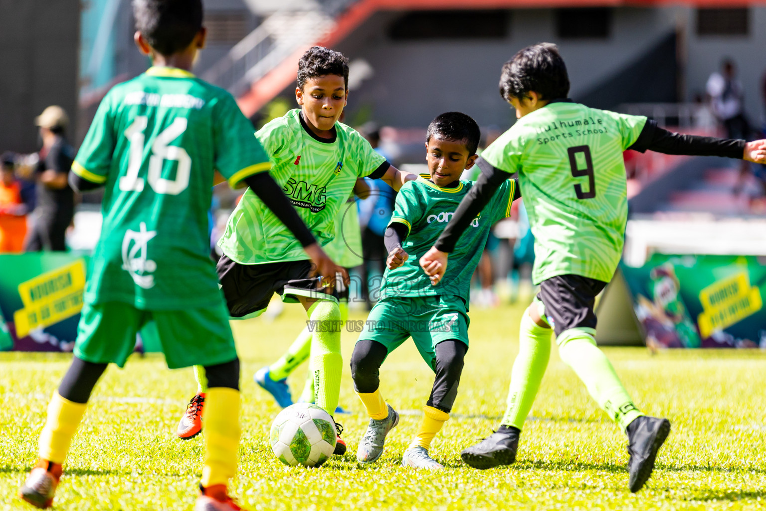 Day 1 of Under 10 MILO Academy Championship 2024 was held at National Stadium in Male', Maldives on Friday, 26th April 2024. Photos: Nausham Waheed / images.mv