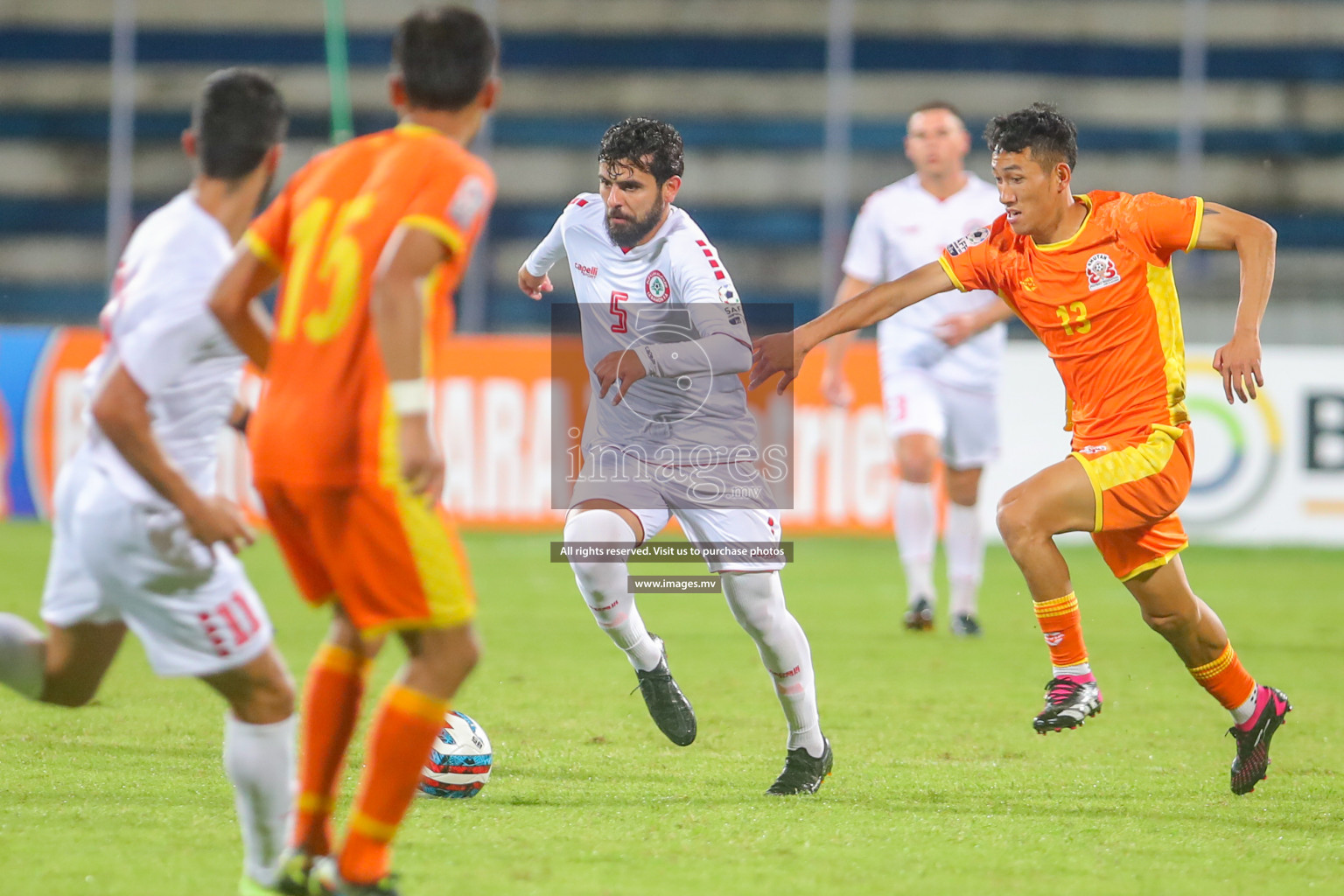 Bhutan vs Lebanon in SAFF Championship 2023 held in Sree Kanteerava Stadium, Bengaluru, India, on Sunday, 25th June 2023. Photos: Nausham Waheed, Hassan Simah / images.mv