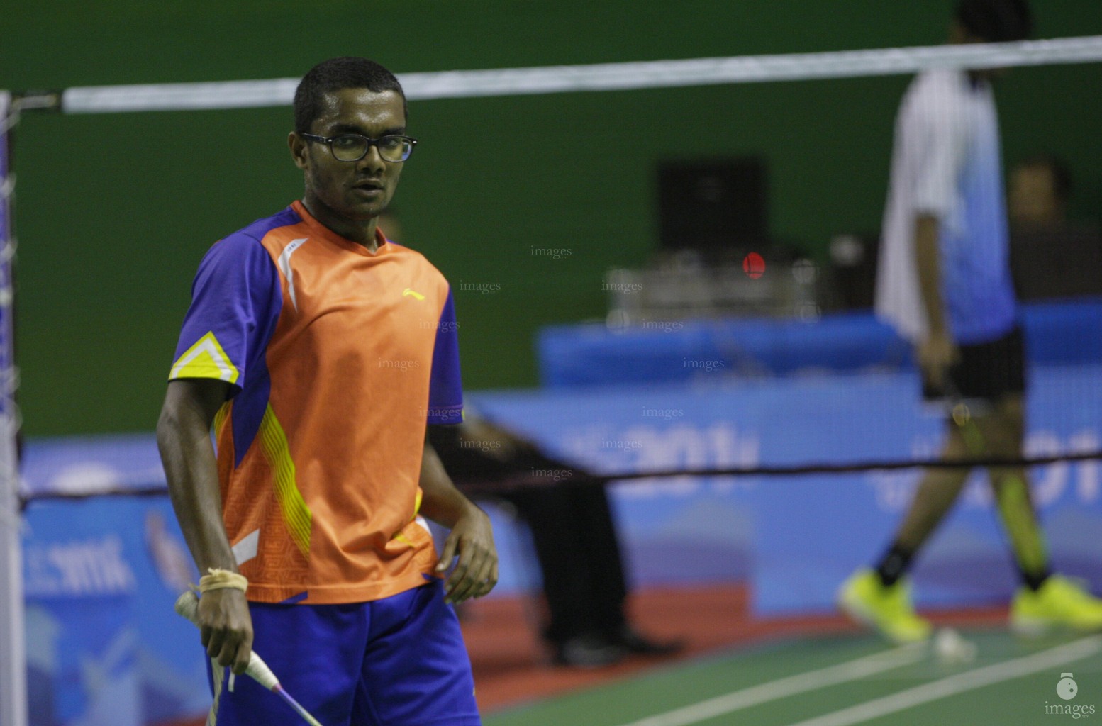 Day 3 of Maldives Badminton matches in the South Asian Games in Shillong, India 2016 (Images.mv Photo: Mohamed Ahsan)