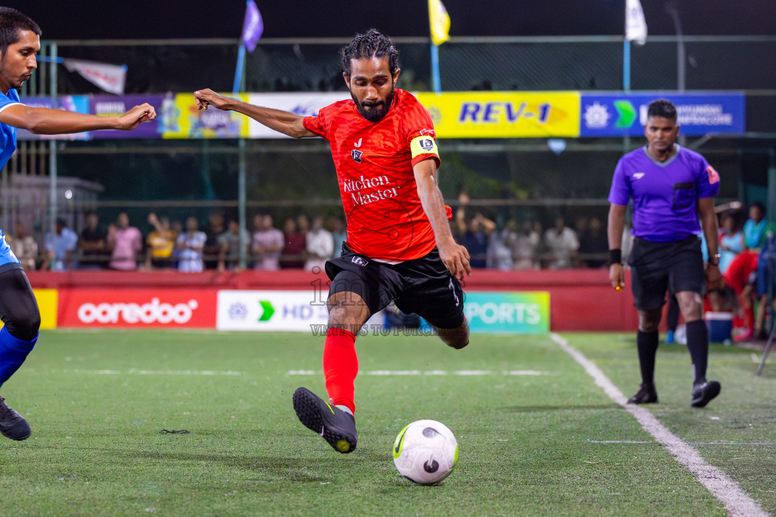 R Alifushi vs Sh Kanditheemu on Day 33 of Golden Futsal Challenge 2024, held on Sunday, 18th February 2024, in Hulhumale', Maldives Photos: Mohamed Mahfooz Moosa / images.mv