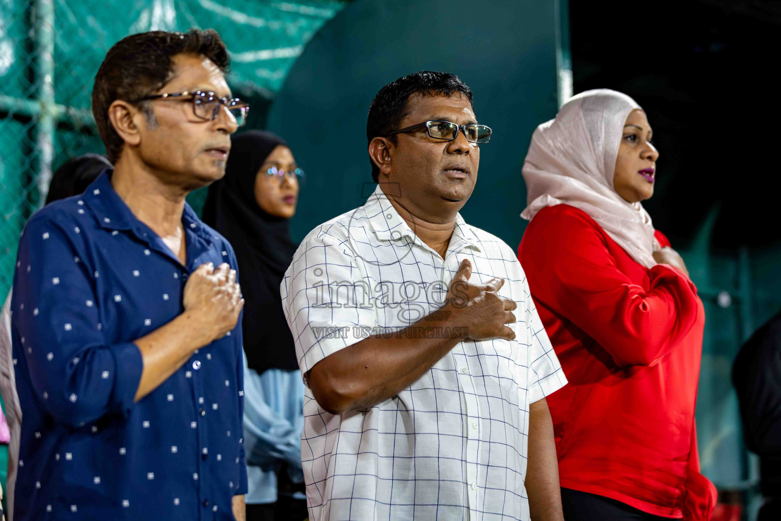 L. Gan VS B. Eydhafushi in the Finals of Golden Futsal Challenge 2024 which was held on Thursday, 7th March 2024, in Hulhumale', Maldives. 
Photos: Hassan Simah / images.mv