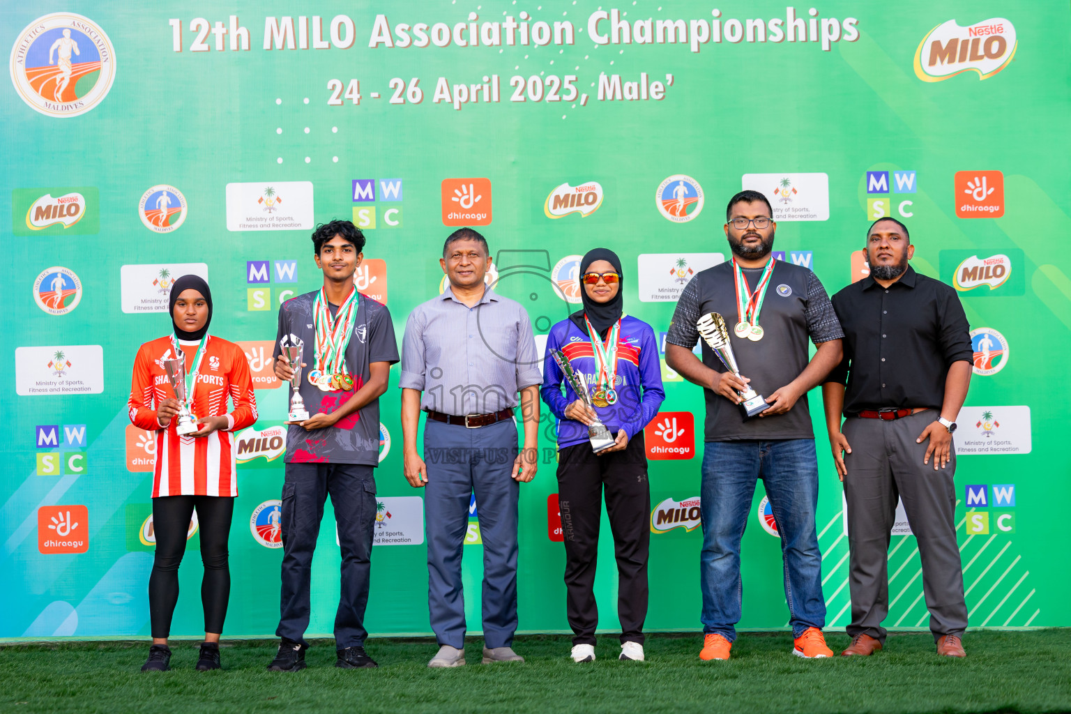 Day 3 of 12th Milo Association Championships was held in Ekuveni Track at Male', Maldives on Saturday, 26th April 2025. Photos: Nausham Waheed / images.mv