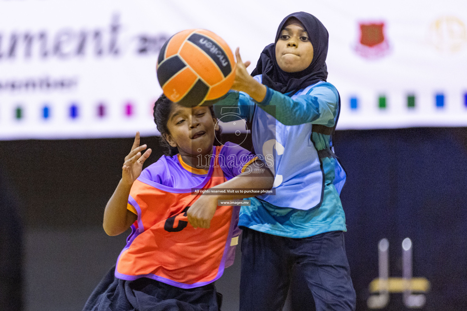 Day3 of 24th Interschool Netball Tournament 2023 was held in Social Center, Male', Maldives on 29th October 2023. Photos: Nausham Waheed, Mohamed Mahfooz Moosa / images.mv