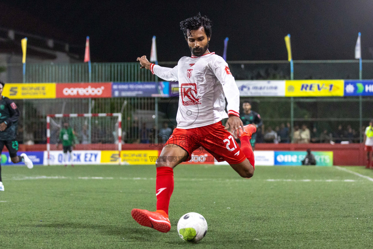 Dh Bandidhoo vs Dh Maaenboodhoo in Day 8 of Golden Futsal Challenge 2024 was held on Monday, 22nd January 2024, in Hulhumale', Maldives Photos: Nausham Waheed / images.mv