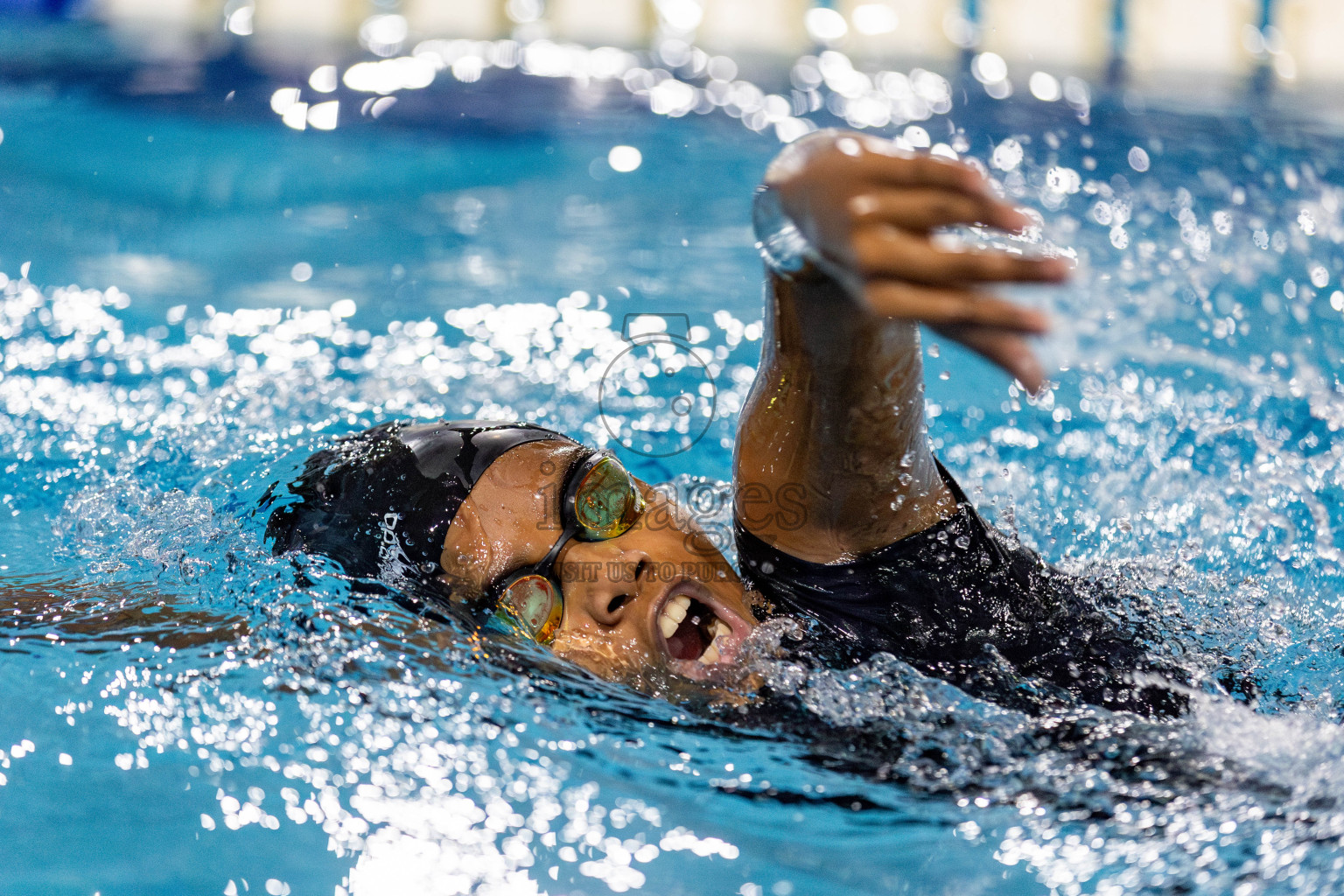 Day 2 of National Swimming Competition 2024 held in Hulhumale', Maldives on Saturday, 14th December 2024. Photos: Hassan Simah / images.mv