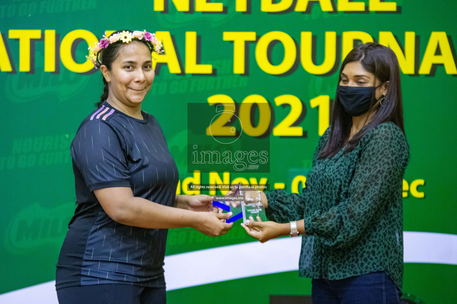 Kulhudhuffushi Youth & R.C vs Club Green Streets in the Finals of Milo National Netball Tournament 2021 (Women's) held on 5th December 2021 in Male', Maldives Photos: Ismail Thoriq / images.mv