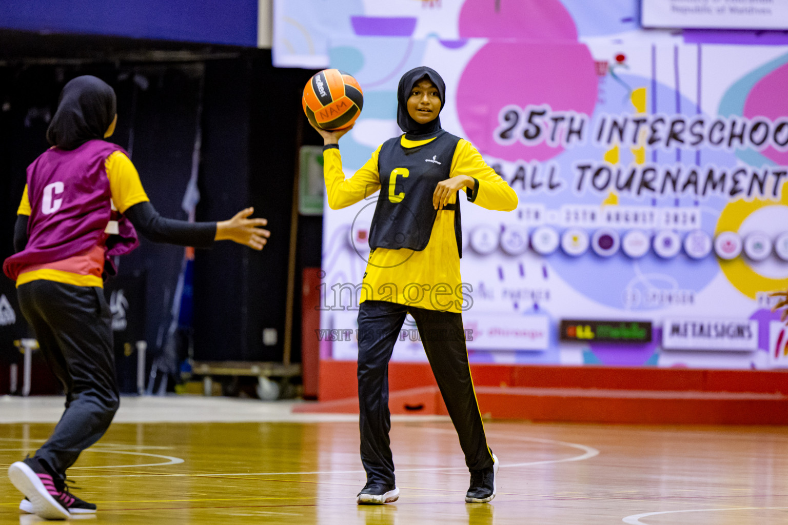 Day 6 of 25th Inter-School Netball Tournament was held in Social Center at Male', Maldives on Thursday, 15th August 2024. Photos: Nausham Waheed / images.mv