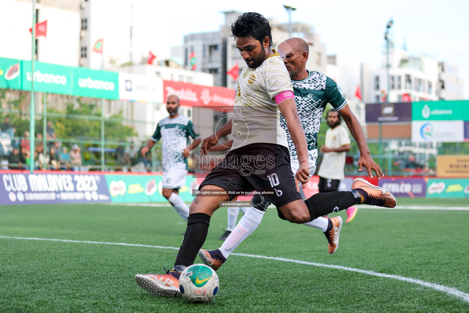 Presidents Office vs Team Badhahi in Club Maldives Cup Classic 2023 held in Hulhumale, Maldives, on Wednesday, 19th July 2023 Photos: Nausham Waheed  / images.mv