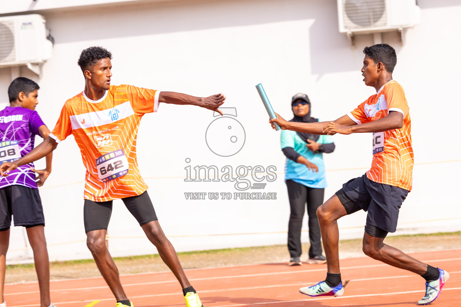 Day 5 of MWSC Interschool Athletics Championships 2024 held in Hulhumale Running Track, Hulhumale, Maldives on Wednesday, 13th November 2024. Photos by: Ismail Thoriq / Images.mv