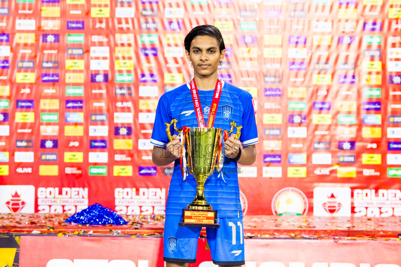 Lh Naifaru vs Lh Kurendhoo in Lhaviyani Atoll Finals Day 26 of Golden Futsal Challenge 2025 was held on Thursday , 30th January 2025, in Hulhumale', Maldives. Photos: Nausham Waheed / images.mv