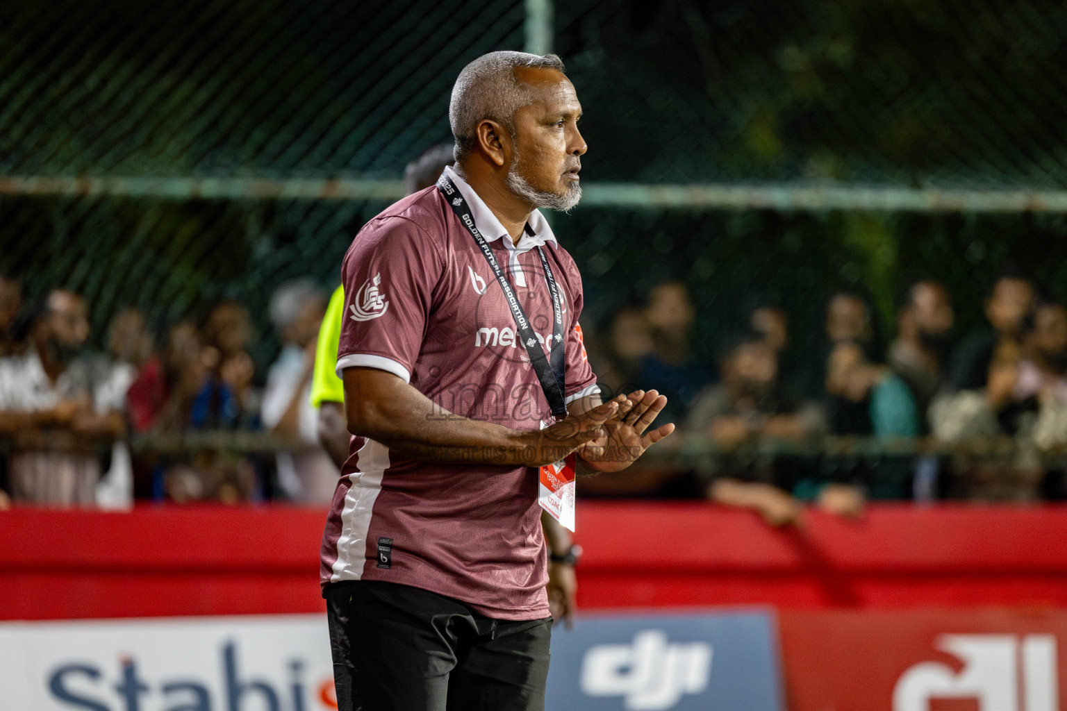 R. Dhuvaafaru VS N. Miladhoo in zone round on Day 32 of Golden Futsal Challenge 2025 was held on Wednesday , 5th February 2025, in Hulhumale', Maldives. 
Photos: Hassan Simah / images.mv