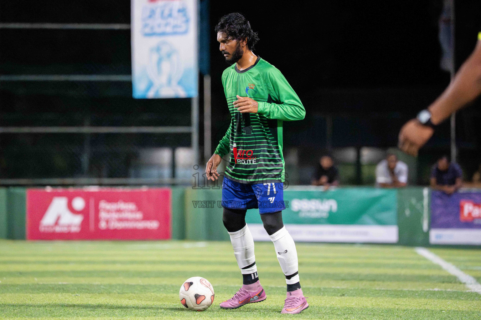 Foemathi JR VS Laamu Blues in Day 2 - Fonadhoo Youth Futsal Challenge 2025 held in Fonadhoo Futsal Stadium, L. Fonadhoo, Maldives on Monday, 27th October 2025 Photos: Arif Rasheed / images.mv