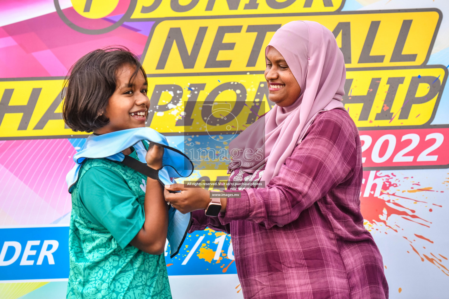 Final of Junior Netball Championship 2022 held in Male', Maldives on 19th March 2022. Photos by Nausham Waheed