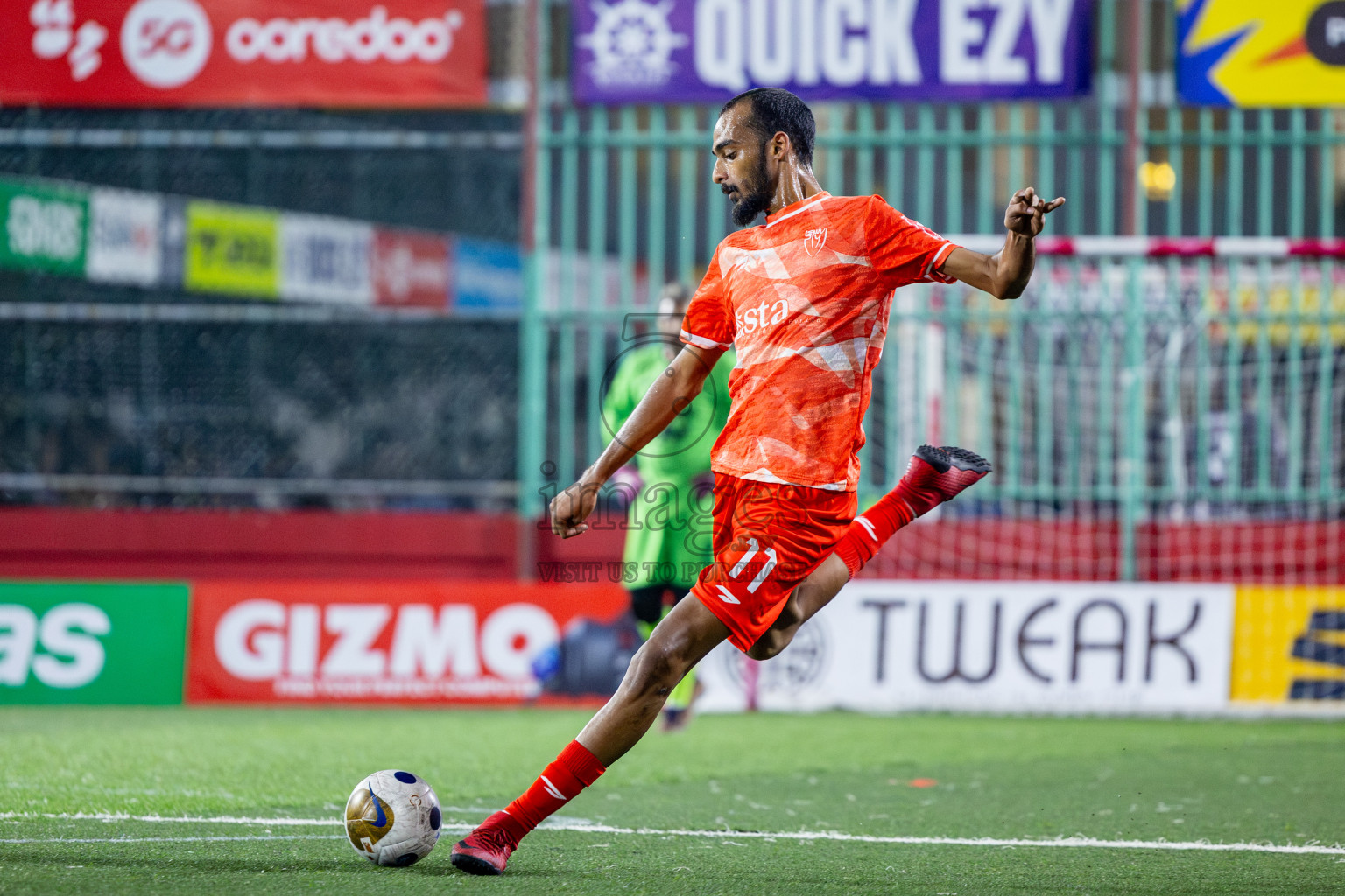GA Nilandhoo vs GA Kanduhulhudhoo in Day 14 of Golden Futsal Challenge 2025 was held on Saturday, 18th January 2025, in Hulhumale', Maldives. Photos: Nausham Waheed / images.mv
