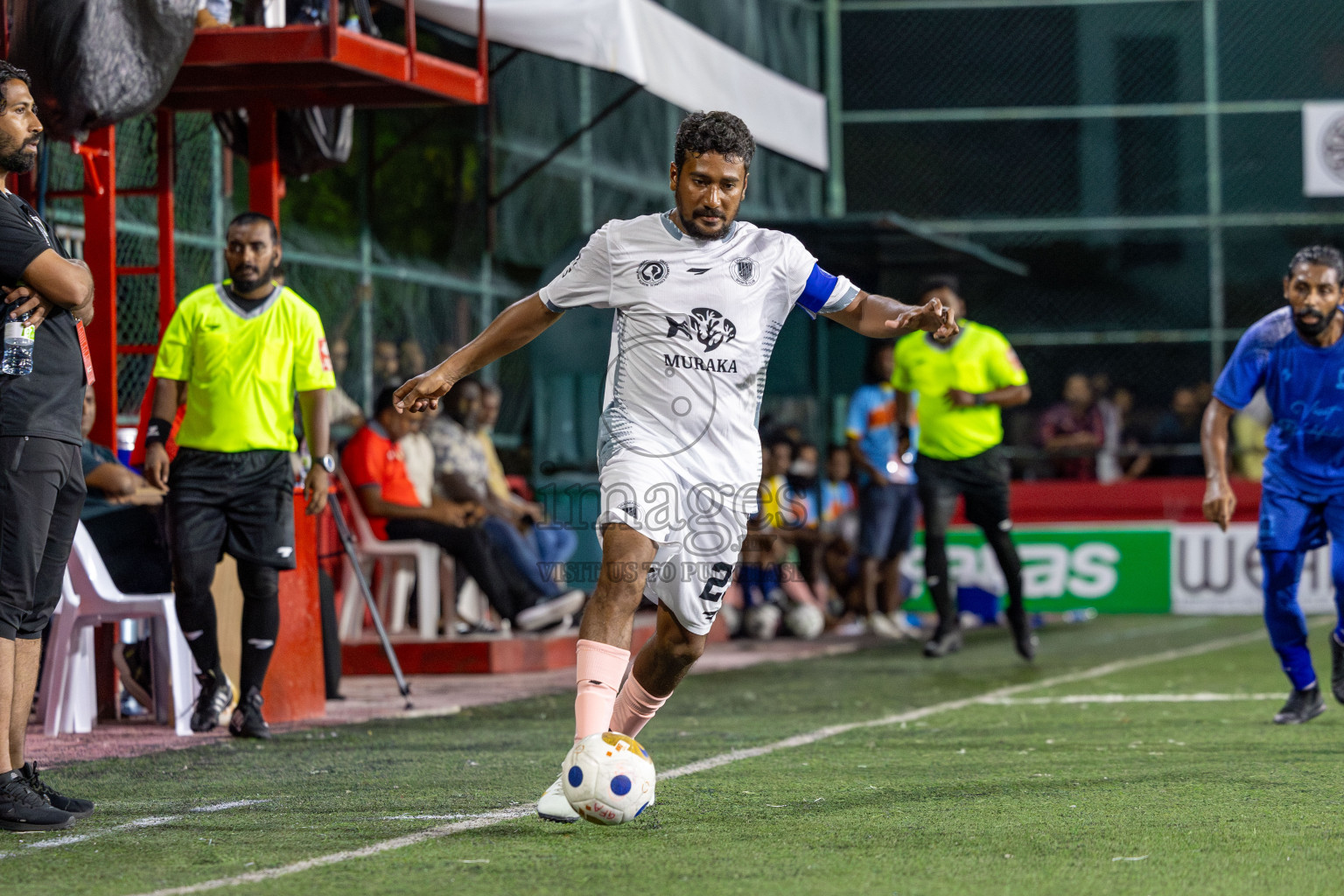 Sh Bilehfehi vs Sh Lhaimagu in Day 11 of Golden Futsal Challenge 2025 was held on Wednesday, 15th January 2025, in Hulhumale', Maldives Photos: Mohamed Mahfooz Moosa / images.mv