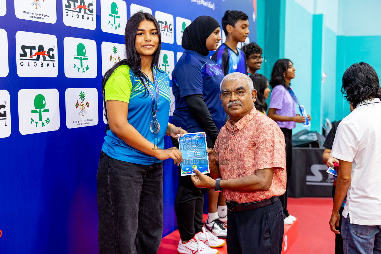 Finals of 30th Table Tennis Association Championship 2025 was held on Saturday, 20th September 2025 in Male' TT Hall, Male', Maldives. Photos: Nausham Waheed / images.mv