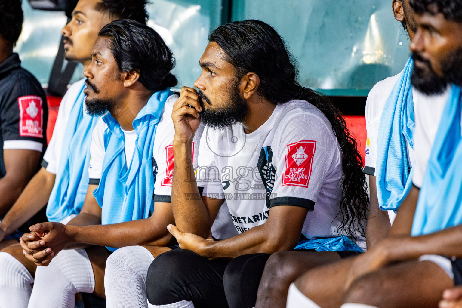 K Himmafushi vs K Dhiffushi in Day 10 of Golden Futsal Challenge 2025 was held on Tuesday, 14th January 2025, in Hulhumale', Maldives Photos: Nausham Waheed / images.mv