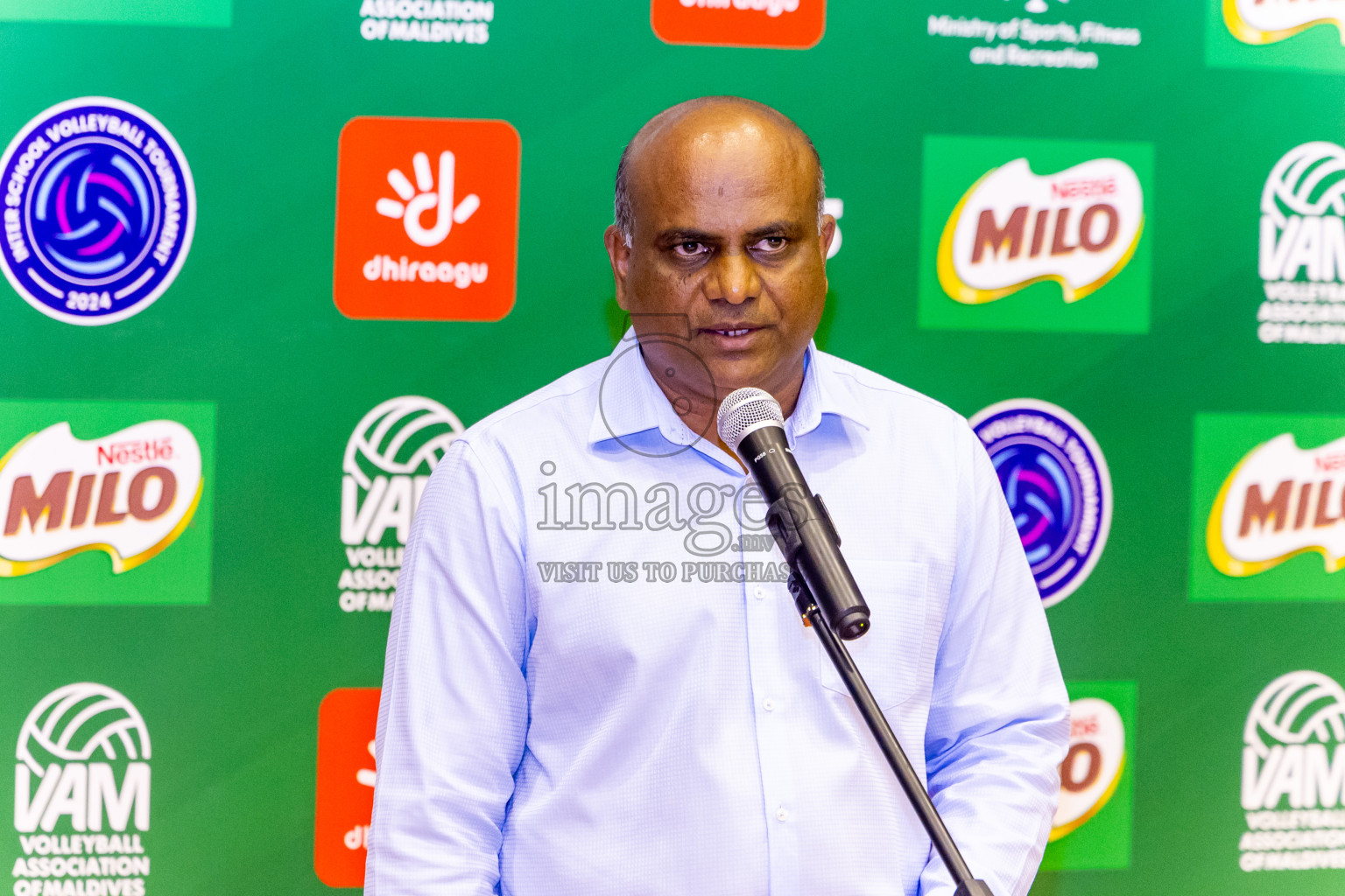 Finals of Interschool Volleyball Tournament 2024 was held in Social Center at Male', Maldives on Friday, 6th December 2024. Photos: Nausham Waheed / images.mv