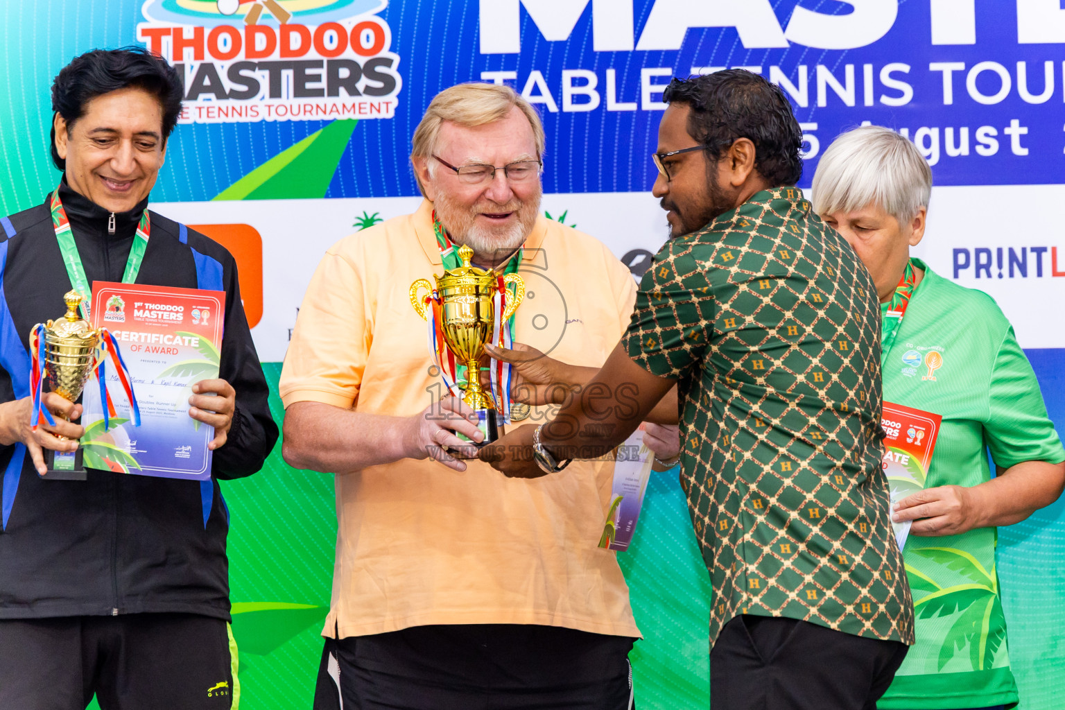 Day 3 of 1st Thoddoo Masters Table Tennis Tournament was held on Saturday, 23rd August 2025 in AA Thoddoo, Maldives. Photos: Nausham Waheed / images.mv