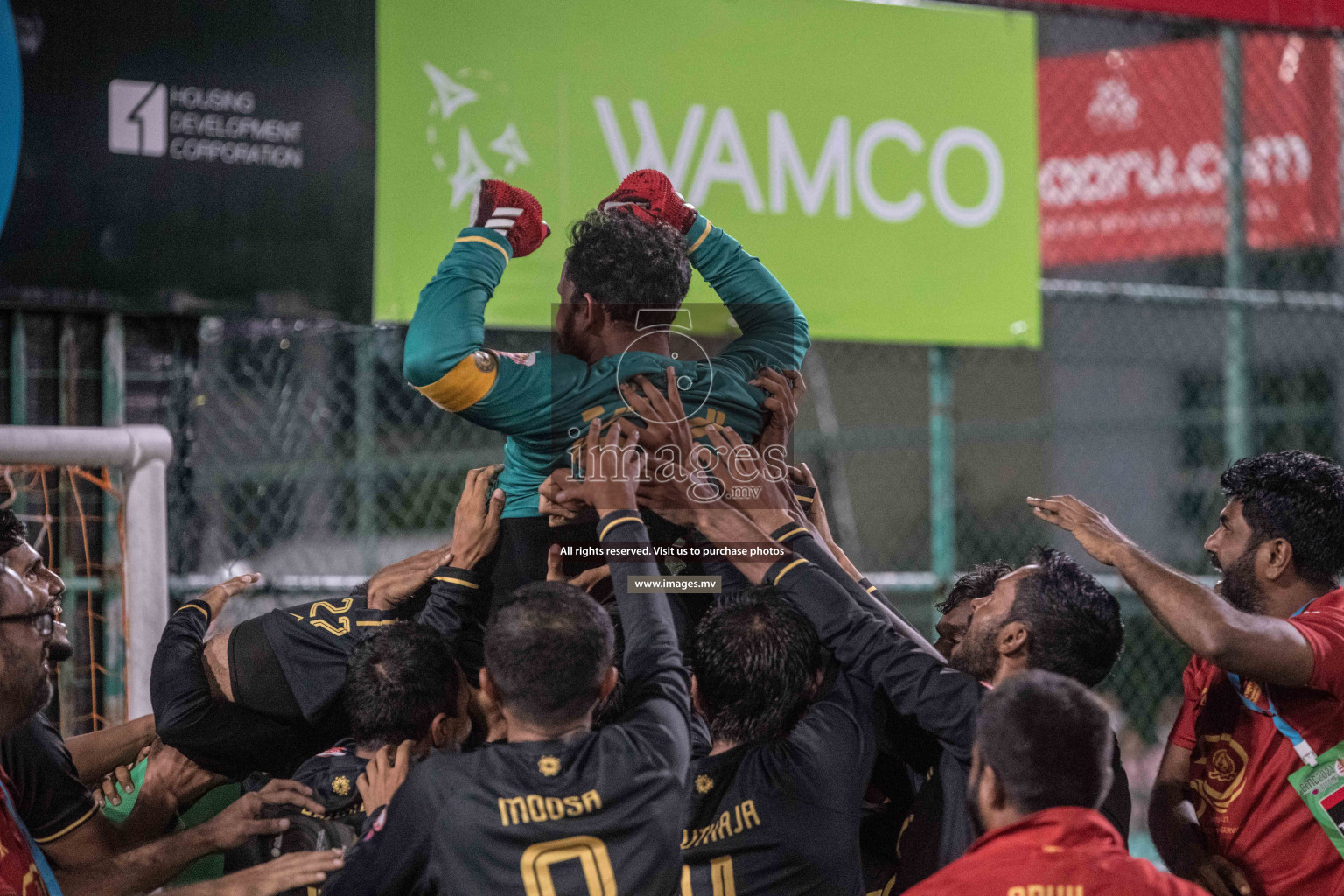 Prison Club vs MACL in the Quarter Finals of Club Maldives 2021 held at Hulhumale;, on 12th December 2021 Photos: Nausham / images.mv