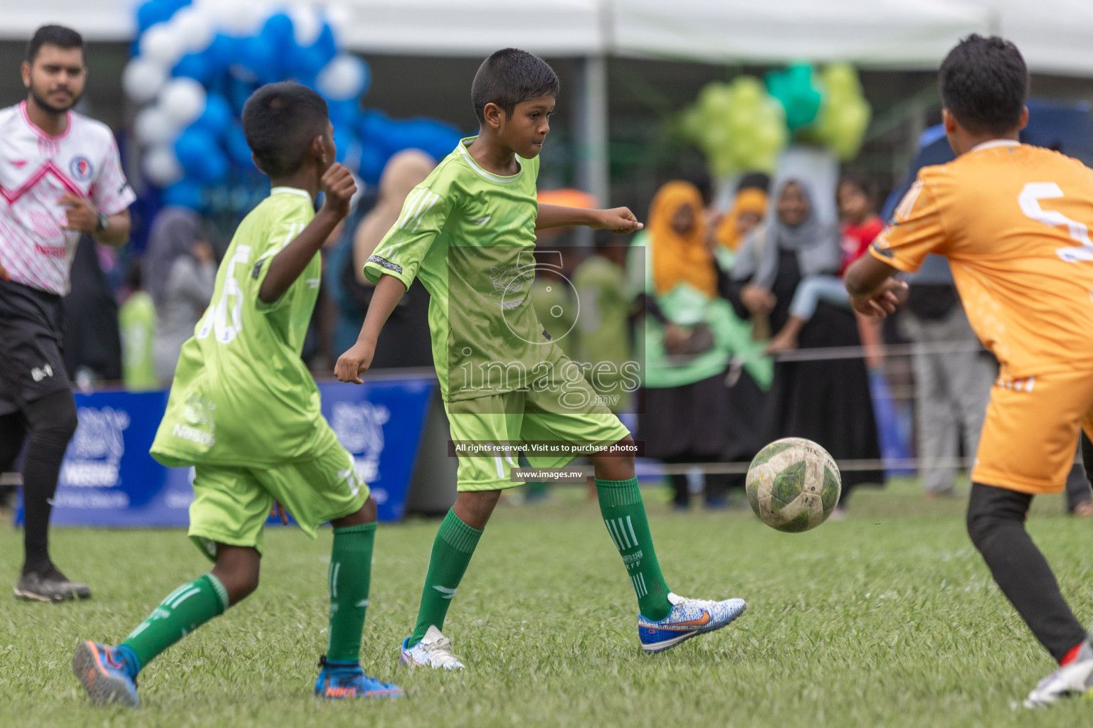 Day 1 of Nestle kids football fiesta, held in Henveyru Football Stadium, Male', Maldives on Wednesday, 11th October 2023 Photos: Shut Abdul Sattar/ Images.mv