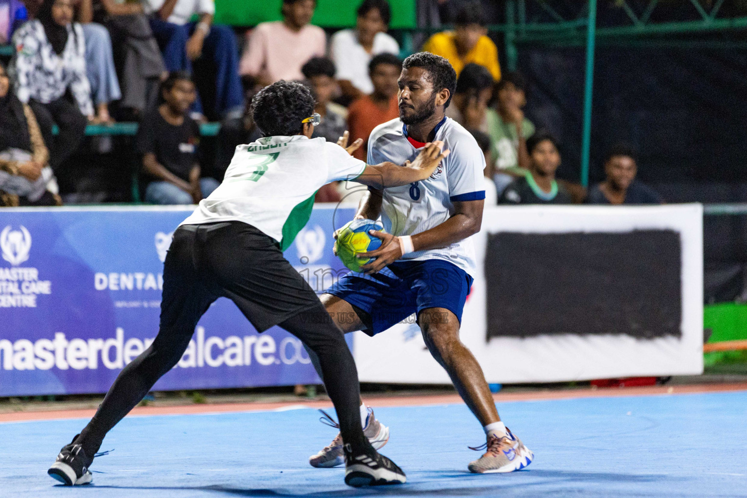 Day 19 of 10th National Handball Tournament 2023, held in Handball ground, Male', Maldives on Tuesday, 19th December 2023 Photos: Nausham Waheed/ Images.mv