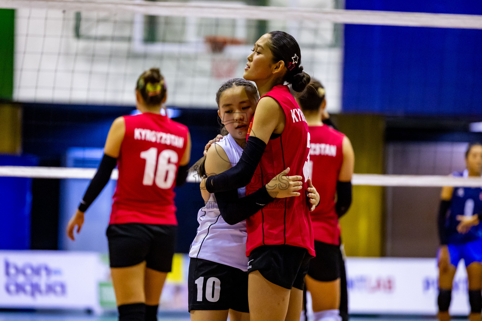 Kyrgyzstan vs Nepal in Semi Final of CAVA U20 Woman's Volleyball Championship 2024 was held in Social Center, Male', Maldives on 22nd July 2024. Photos: Nausham Waheed / images.mv