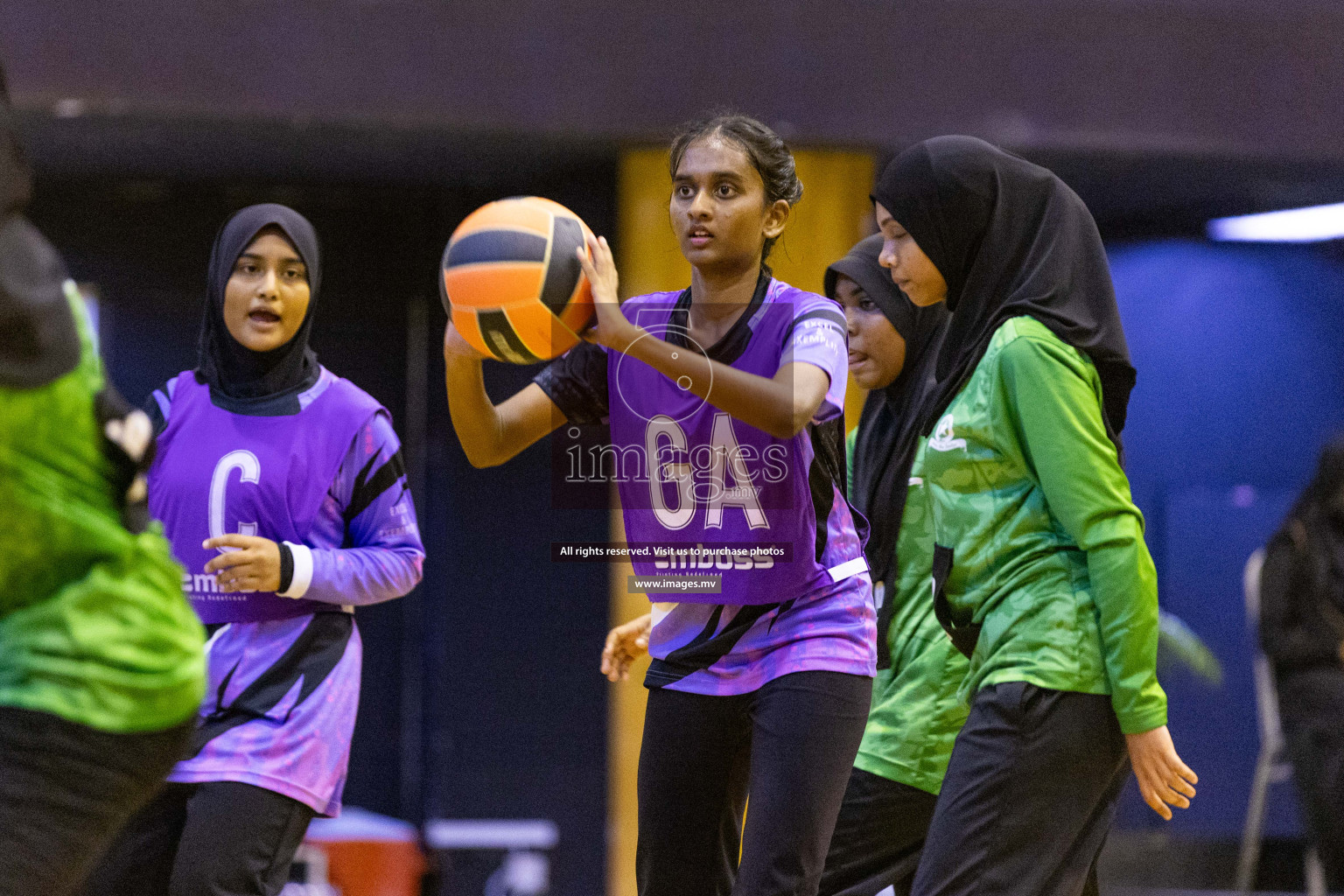 Day6 of 24th Interschool Netball Tournament 2023 was held in Social Center, Male', Maldives on 1st November 2023. Photos: Nausham Waheed / images.mv