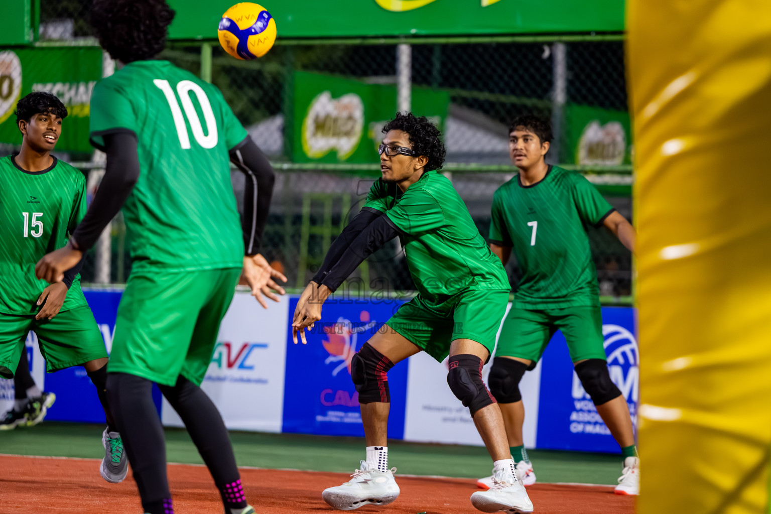 Sports Club Vision vs Sports Club Dhirun in the Bronze Match of Milo National Junior Volleyball Championship 2025 Men's Division was held on Saturday, 29th November 2025 at Ekuveni Turf Court Male', Maldives. Photos: Nausham Waheed / images.mv